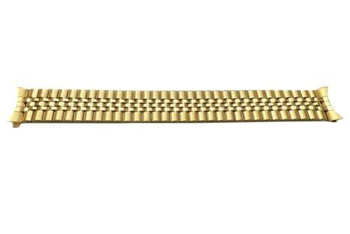 Pulsar Gold Tone Stainless Steel Elastic 18mm Watch Bracelet