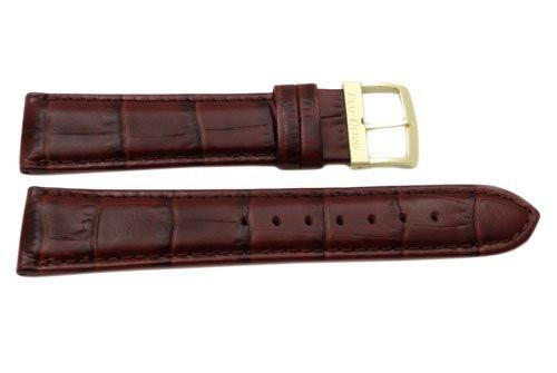 Citizen Genuine Brown Textured Leather Alligator Grain 20mm Eco-Drive Watch Strap