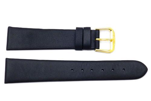 Flat Smooth Genuine Calf Leather Watch Strap image