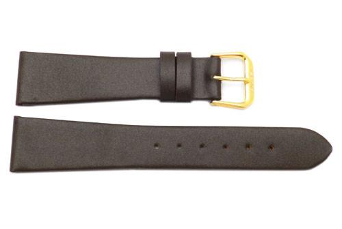 Flat Smooth Genuine Calf Leather Watch Strap image