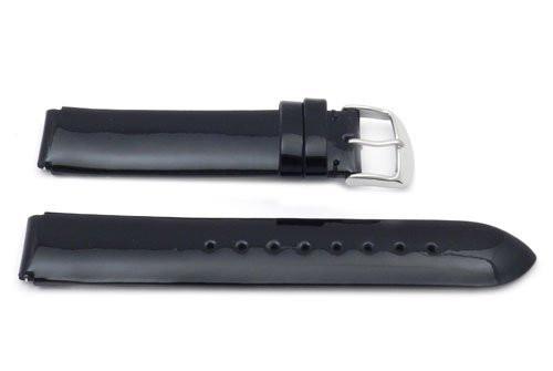 Genuine Patent Leather Smooth Gloss Finish Watch Strap