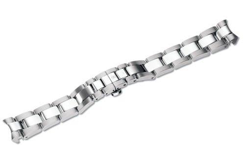 Genuine Swiss Army Alliance Sport Medium Satin/Polished Stainless Steel Bracelet