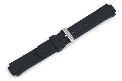 Genuine Swiss Army Peak Small Black 12/19mm Rubber Watch Strap