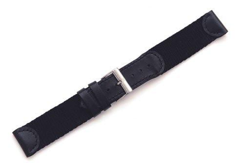 Genuine Swiss Army Large Black Nylon & Leather Strap