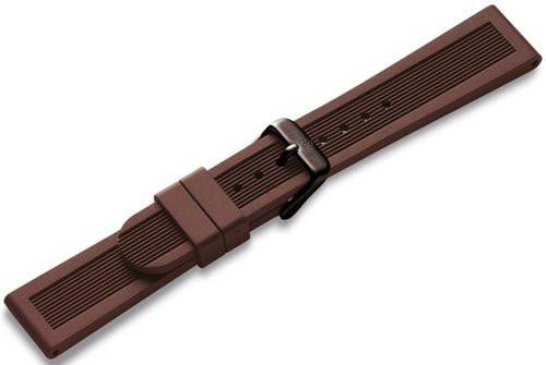 Genuine Swiss Army Large Dark Brown Rubber Strap- Dive Master 500 Auto