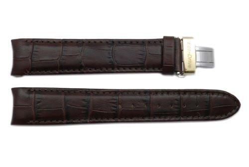 Citizen 20mm Eco-Drive Dark Brown Alligator Grain Watch Strap