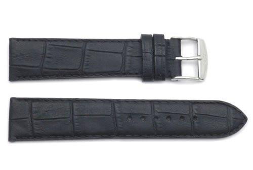 ZRC Genuine Handmade Calfskin Leather Crocodile Grain Watch Strap