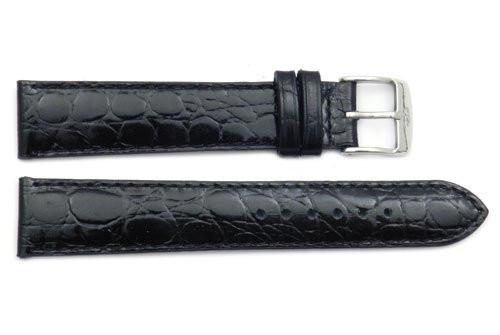 ZRC Genuine Leather Crocodile Grain Anti-Allergic Waterproof Watch Strap