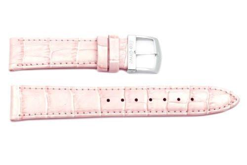 Citizen Pink Leather Alligator Grain 18mm Thin Ladies Watch Strap