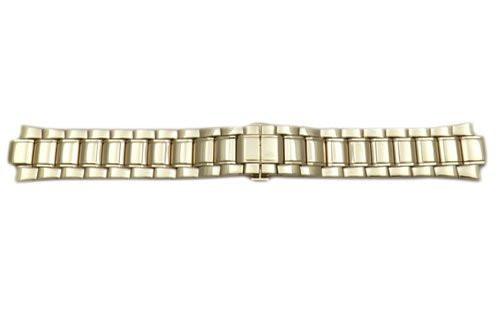 Seiko Gold Tone Stainless Steel Butterfly Clasp 21mm Watch Bracelet