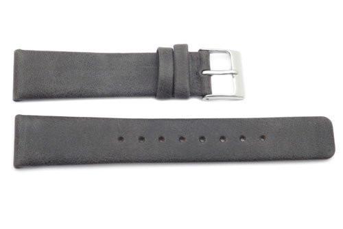 Kenneth Cole Reaction Genuine Smooth Gray Leather Square Tip 18mm Watch Band