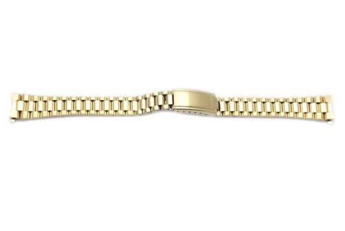 Seiko Ladies Gold Tone Fold Over Clasp 13mm Watch Bracelet