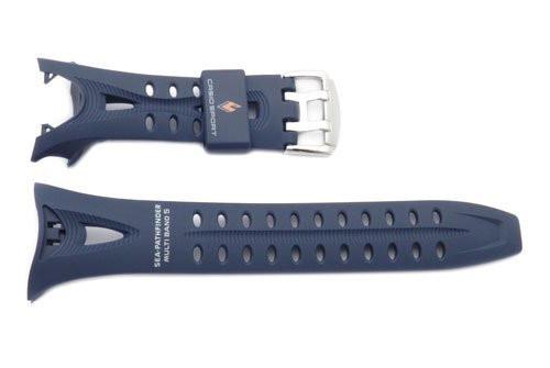 Genuine Casio Sea-Pathfinder Sport Navy Blue Resin 19/12mm Watch Strap- 10231233