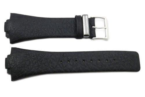 Kenneth Cole Genuine Black Textured Leather 31/17mm Watch Strap