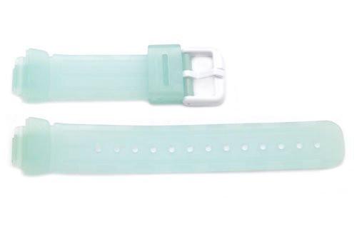 Green Clear Tint Rubber Casio Baby G Style 23/14mm Watch Strap