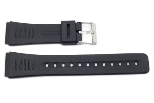 Black Rubber Casio Style 22mm Watch Strap