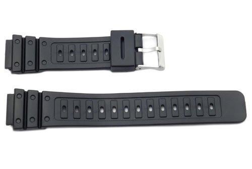 Black Rubber Casio Style 18mm Watch Strap