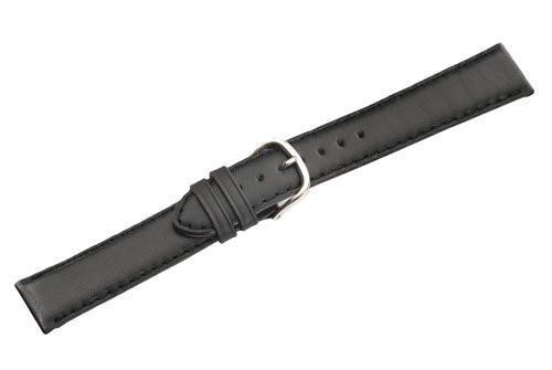 Swiss Army Centurion Series Genuine Smooth Black Leather 20mm Watch Band