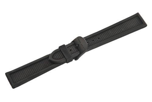 Swiss Army Centurion Series Black Rubber 20mm Watch Strap