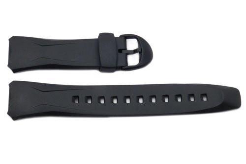 Genuine Casio Black Resin 24.5/16mm Watch Strap- 10101126