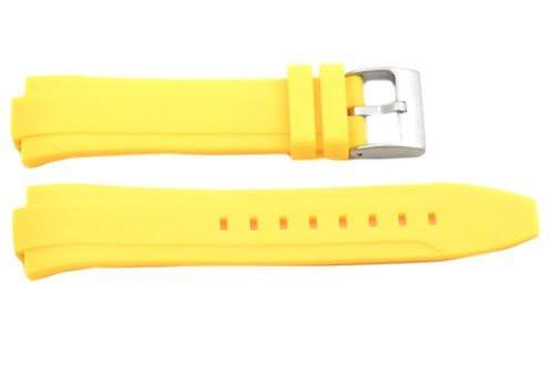 Kenneth Cole Yellow Polyurethane 24/12mm Watch Band