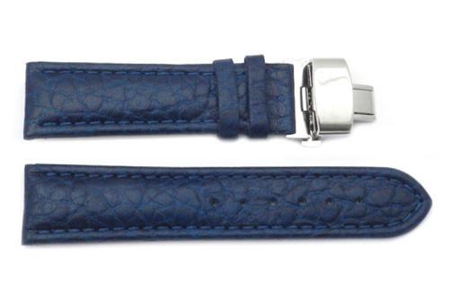 Genuine Wyoming Buffalo Leather Butterfly Clasp Watch Strap image