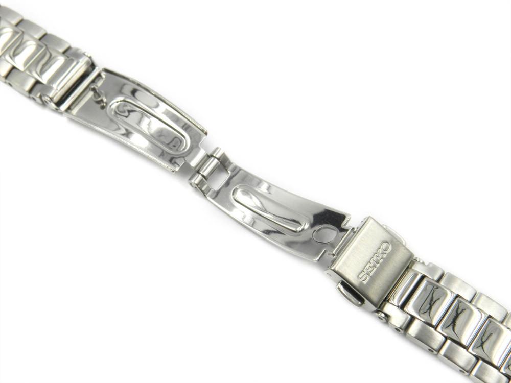 Genuine Seiko Ladies Silver Tone Stainless Steel 16mm Watch Bracelet image