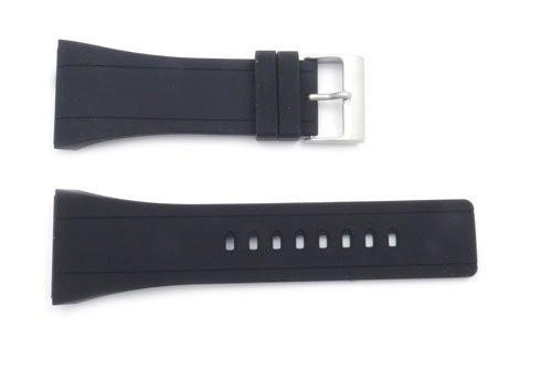 Genuine Kenneth Cole Black Polyurethane 30mm Watch Strap