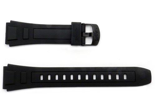 Genuine Casio Black Resin 24.5/20mm Watch Band- 10272777