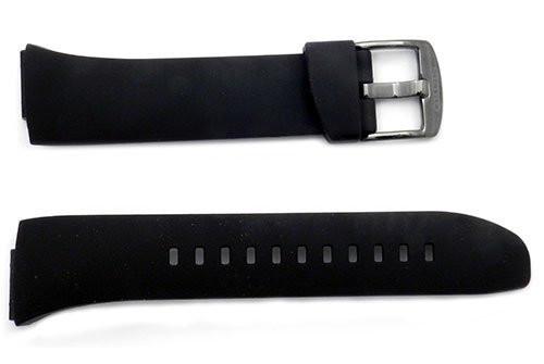 Seiko Black Rubber 17mm Watch Band