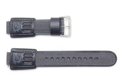 Genuine Casio G-Shock Gray Nylon and Leather 27/16mm Watch Strap- 71604122