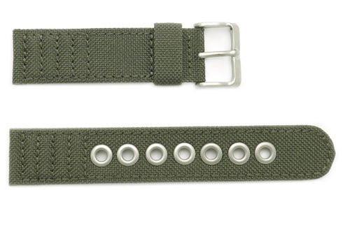 Genuine Citizen Eco-Drive Olive Canvas 20mm Watch Strap