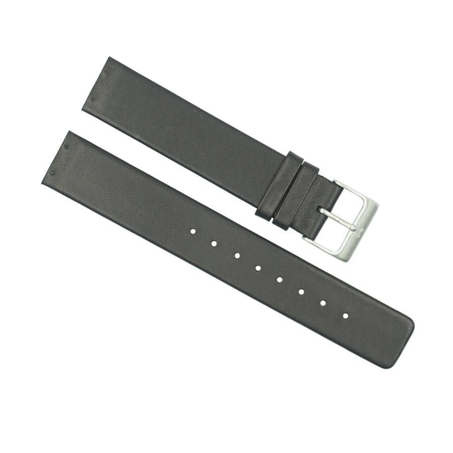 Genuine Skagen 19mm Black Leather Strap 355LSLB, 358LSLB image