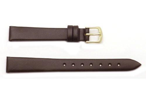 Hadley Roma Smooth Genuine Brown Leather Watch Band