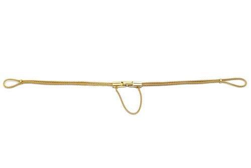 Hadley Roma Ladies Long Gold Tone Cord Specialty Vintage Bracelet