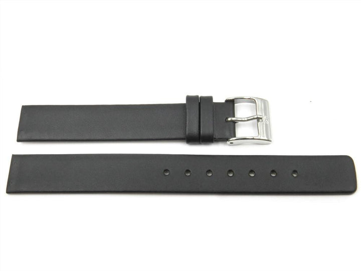 Genuine Leather 14mm Watch Band for Skagen 358SSLBB image