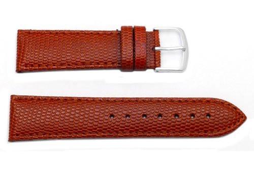 Hadley Roma Java Lizard Grain Tan Textured Leather Watch Strap