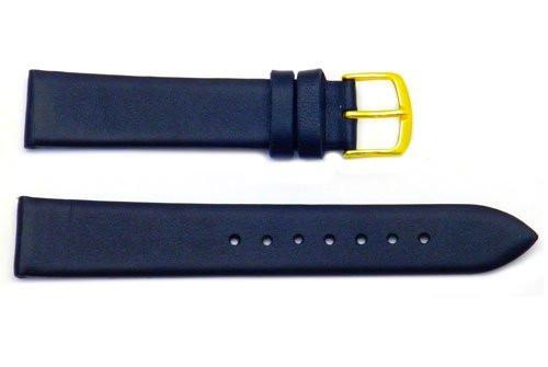 Hadley Roma Black Mens Genuine Leather Watch Band