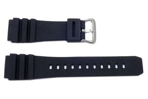 Black Rubber B-P148 Watch Strap