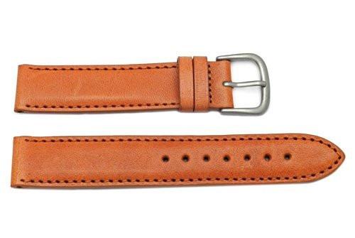 Hadley Roma Men's Tan Self-Lined Genuine Leather Watch Band