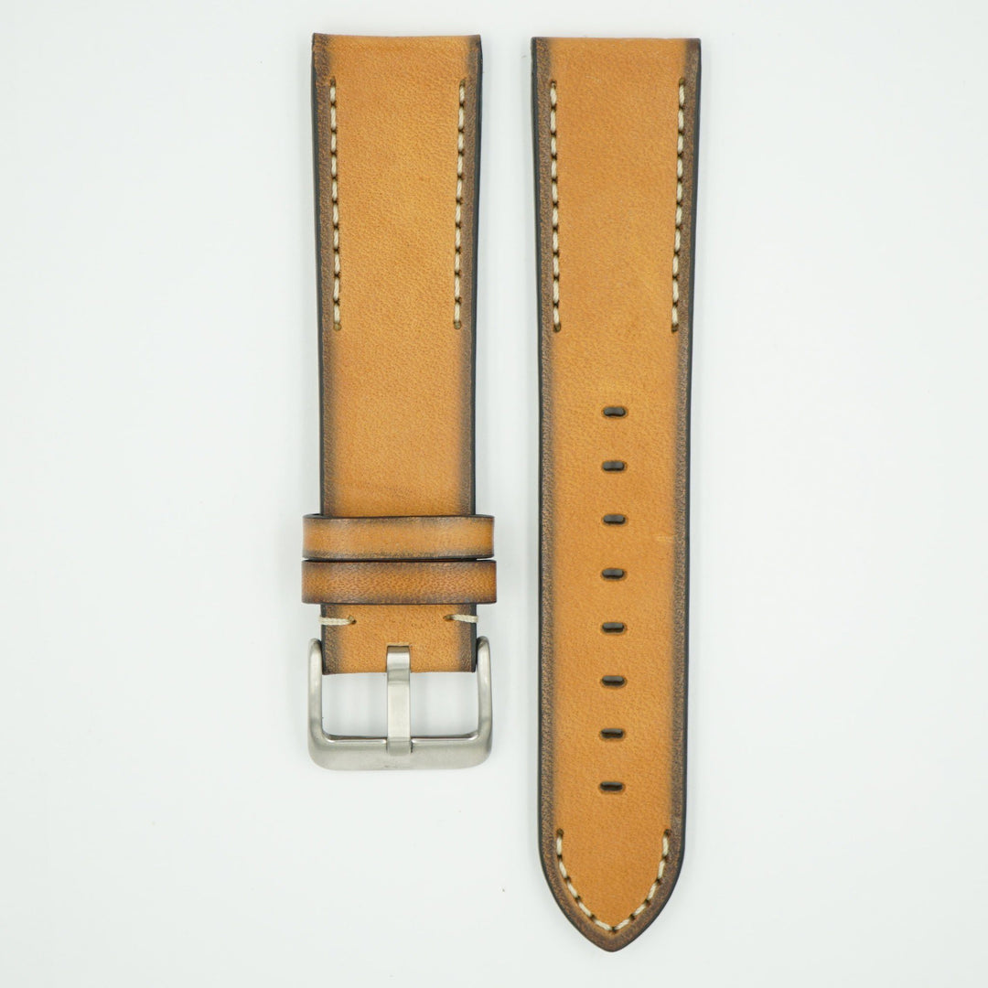 Handmade Vintage Tan Leather Strap image