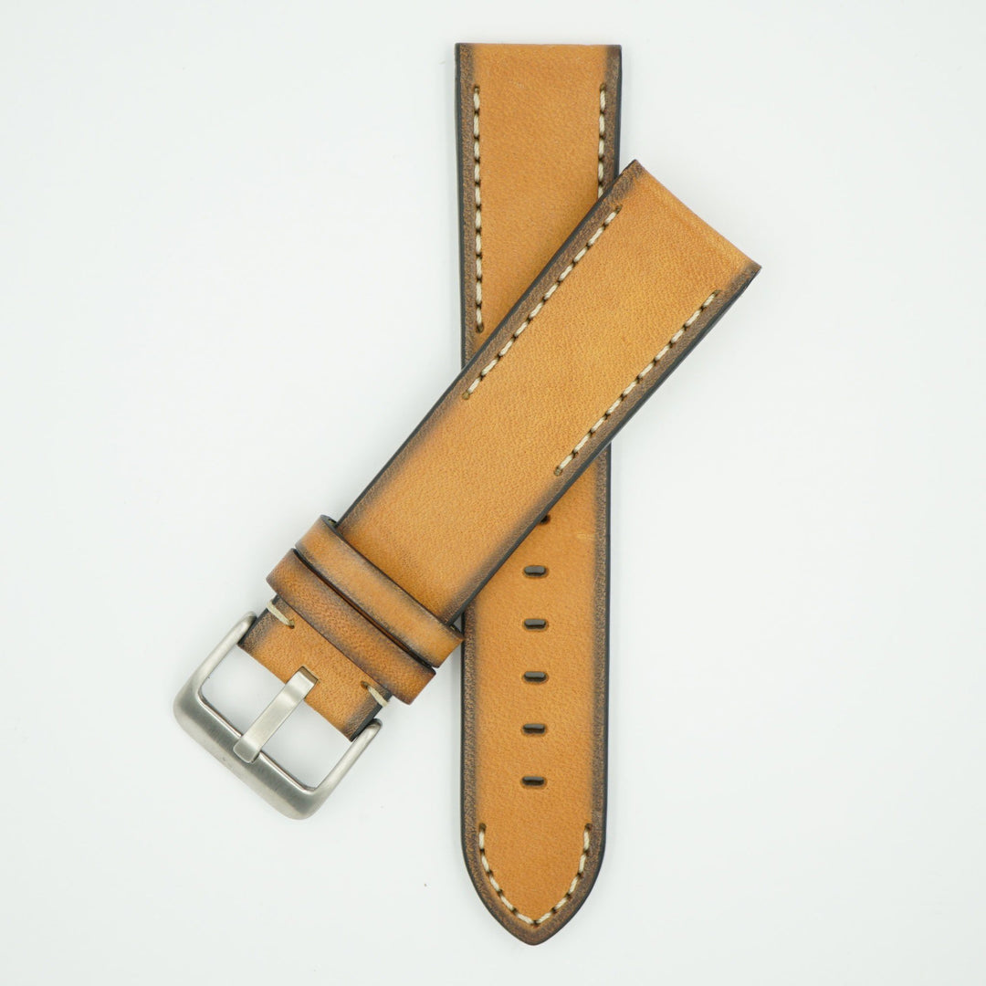 Handmade Vintage Tan Leather Strap image