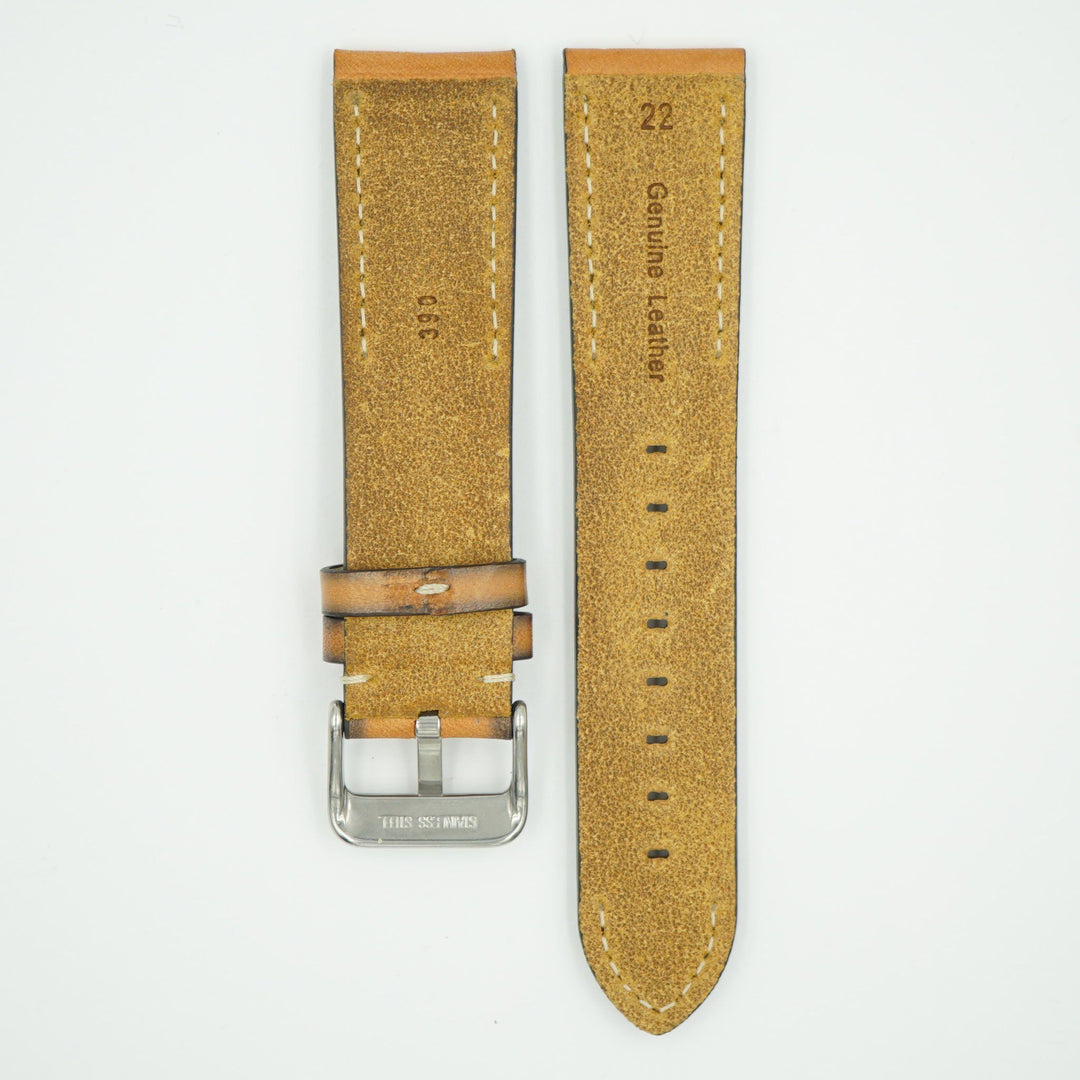 Handmade Vintage Tan Leather Strap image