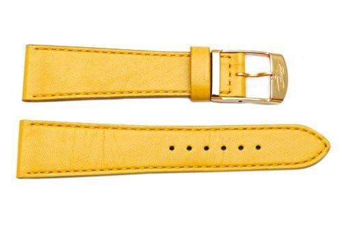 Genuine ZRC Veau Soft Yellow Calfskin Leather 20mm Watch Strap