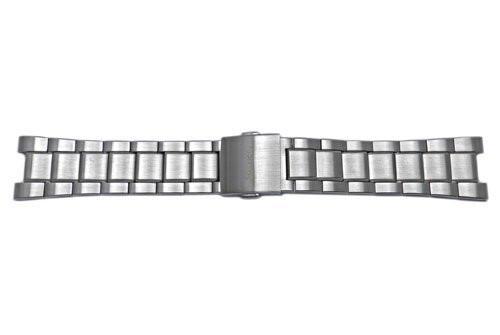 Genuine Seiko Stainless Steel Push Button Fold-Over Clasp Metal Watch Bracelet