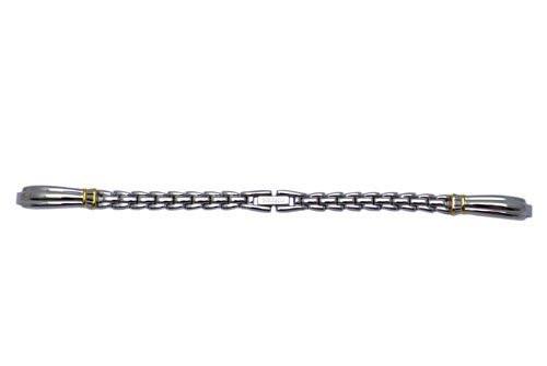 Genuine Seiko Ladies Two Tone Jewelry Clasp 7mm Watch Bracelet