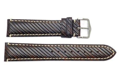 Hirsch Rivetta - Brown Calf Leather Watch Strap