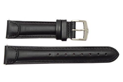 Genuine Wenger Unisex Black 20mm Leather Watch Strap