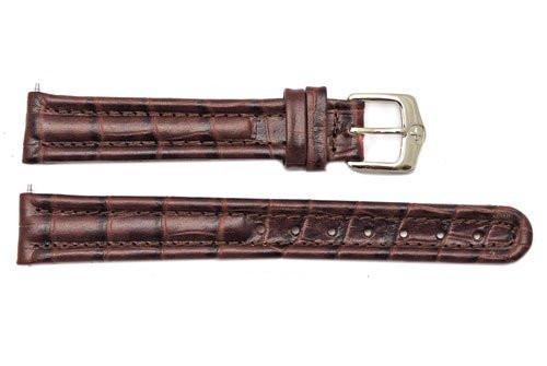 Genuine Wenger Brown Alligator Grain 14mm Leather Watch Strap