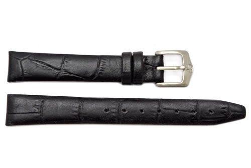 Genuine Wenger Ladies Black Alligator Grain 14mm Leather Watch Strap